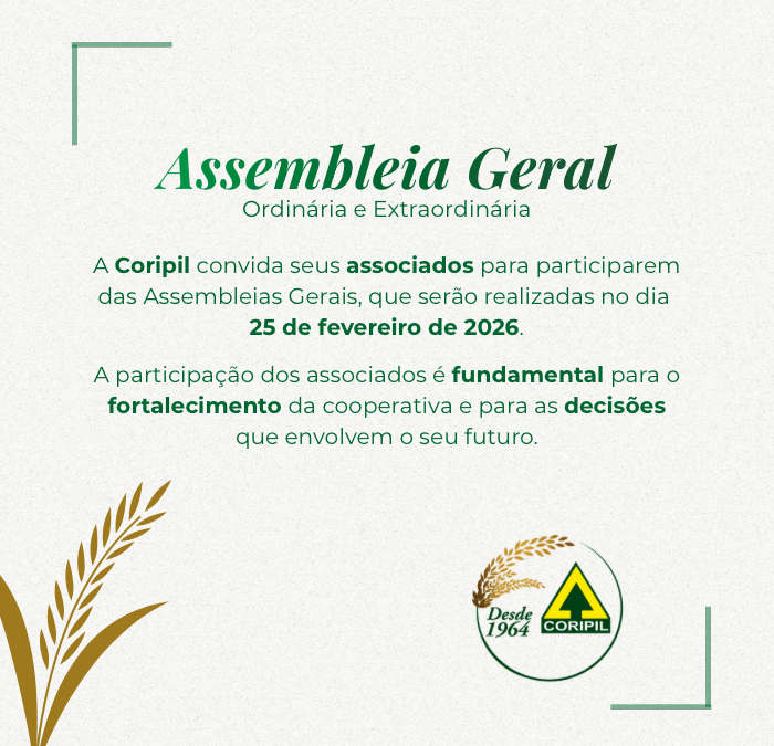 ASSEMBLEIA GERAL ORDINÁRIA E EXTRAORDINÁRIA 2026